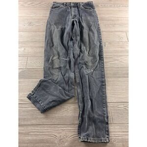 Vintage Levis 505 Jeans Mens 29x33 Faded Black Straight Leg Denim Made in USA